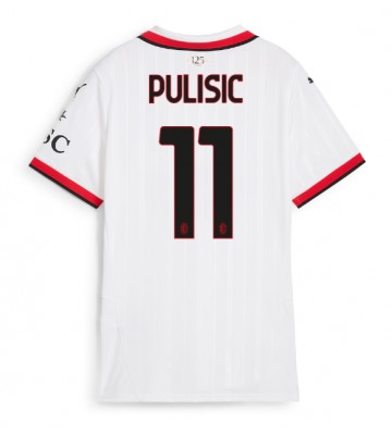 AC Milan Christian Pulisic #11 Replika Udebanetrøje Dame 2024-25 Kortærmet